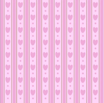 Illustrated pink heart pattern